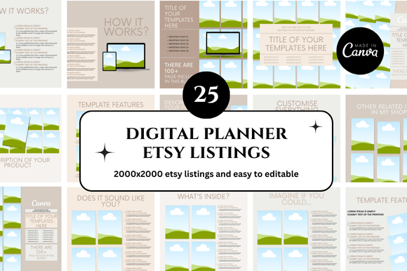 25 Planner Etsy Mockup: Elevate Your Digital Shop Listings