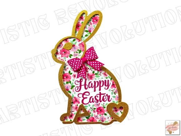 3D Floral Bunny Png Happy Easter PNG: A Designer's Guide