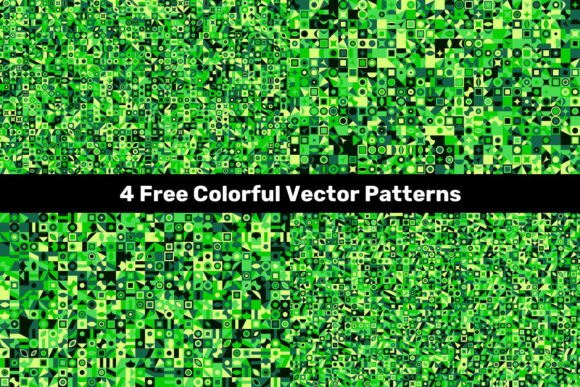 4 Free Geometrical Vector Patterns: Elevate Your Visual Design