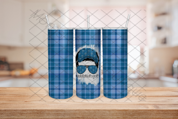 Addicted to Golf: Tumbler Sublimation Design for Branding