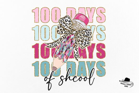Coquette 100 Days of School Pencil Bow: A Designer's Asset