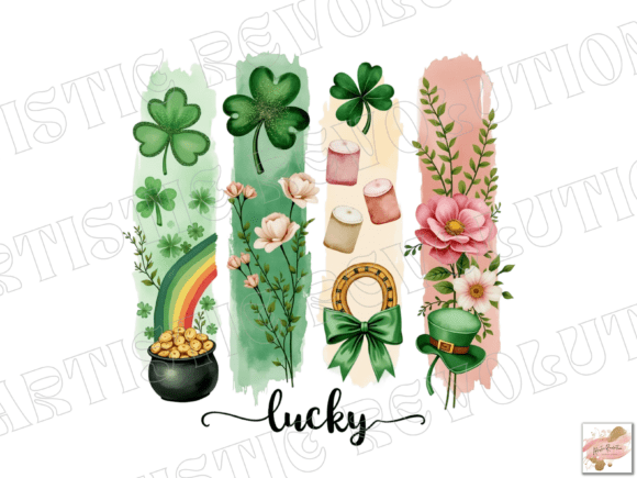 Elevate Your St. Patrick's Designs with a Brushstroke PNG