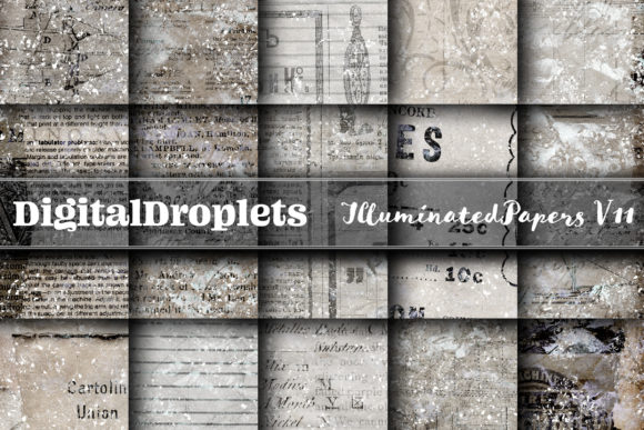 Illuminated Papers Vol. 11: Vintage Textures for Modern Design
