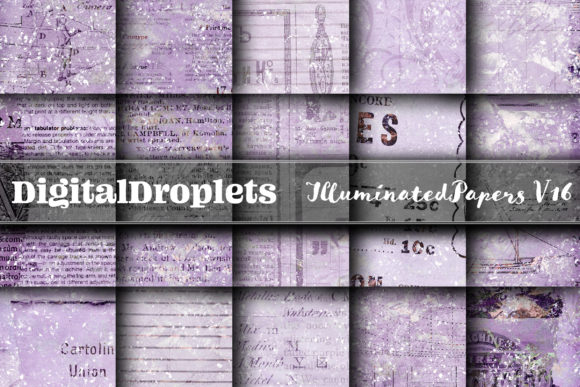 Illuminated Papers Vol. 16: Vintage Textures with a Glittering Edge