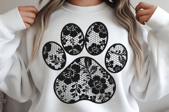 Lace Paw PNG: Elevate Your Designs with Elegant Whimsy