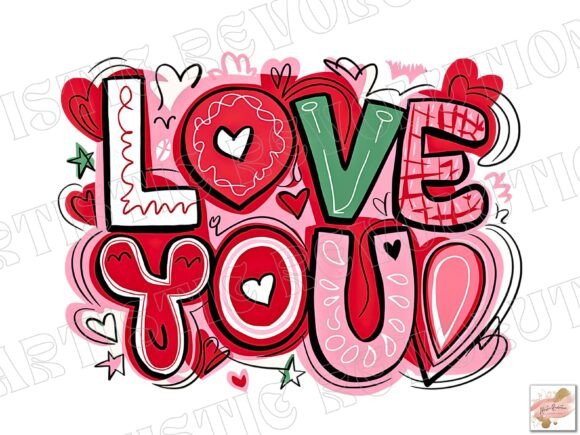 Love You Valentine PNG: A Versatile Design Asset