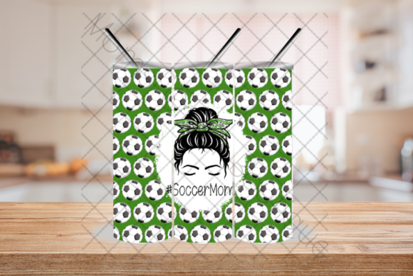 Soccer Mom Tumbler Design: Embracing the Messy Bun Aesthetic
