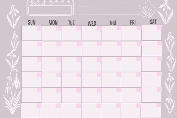 Undated Calendar: Your Flexible Design Asset