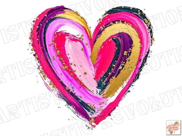Valentines Day Heart Png Brushstroke Png: A Designer's Asset
